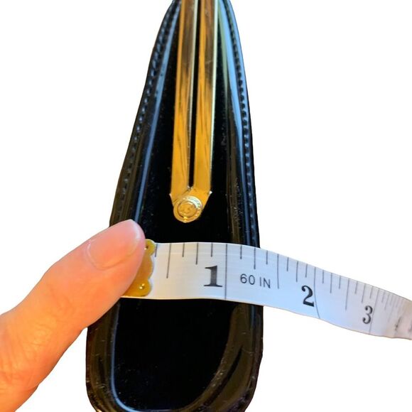 Andé Vintage Black Shiny Clutch Wristlet HandBag - Picture 9 of 10